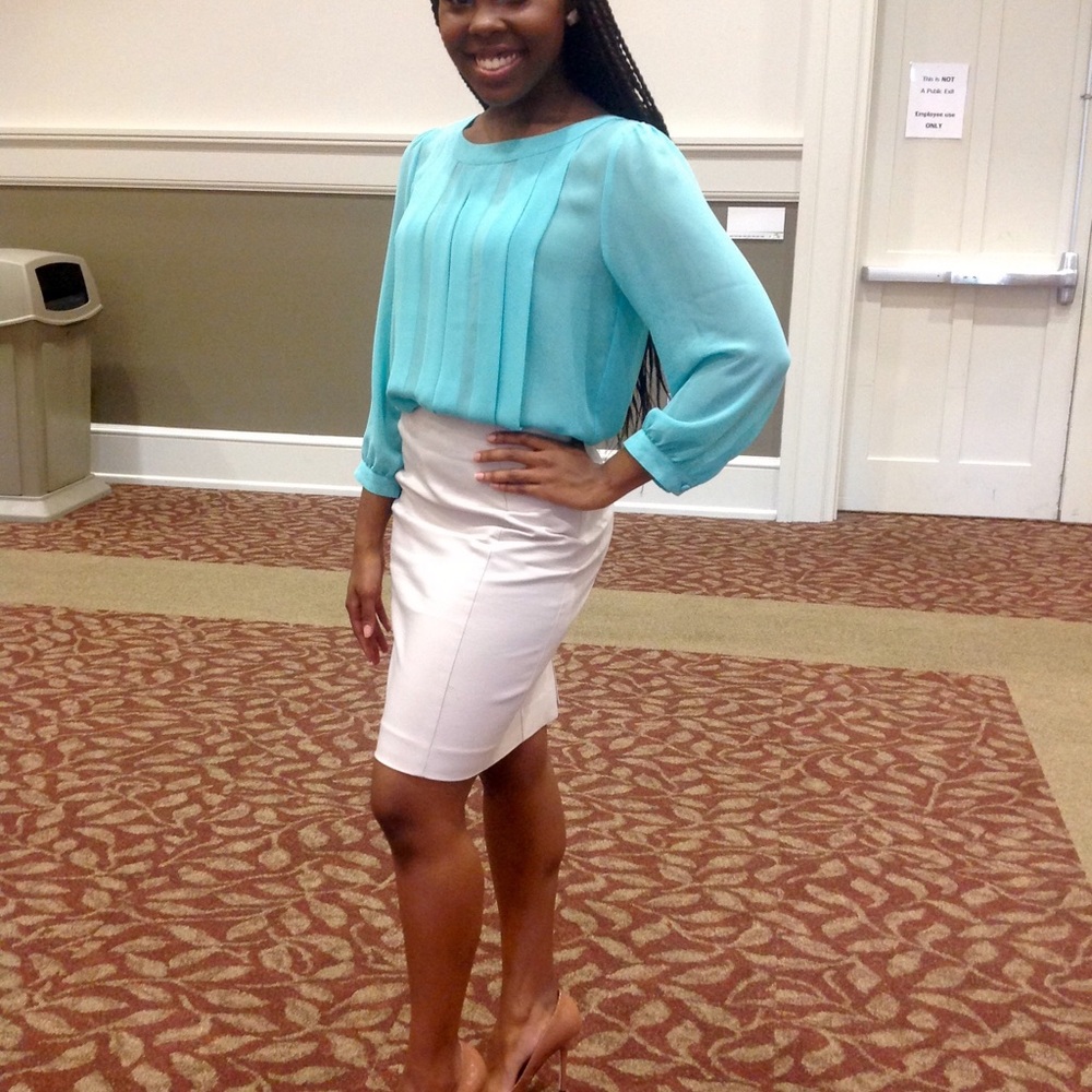 Turquoise Blouse - Picture 4 of 4